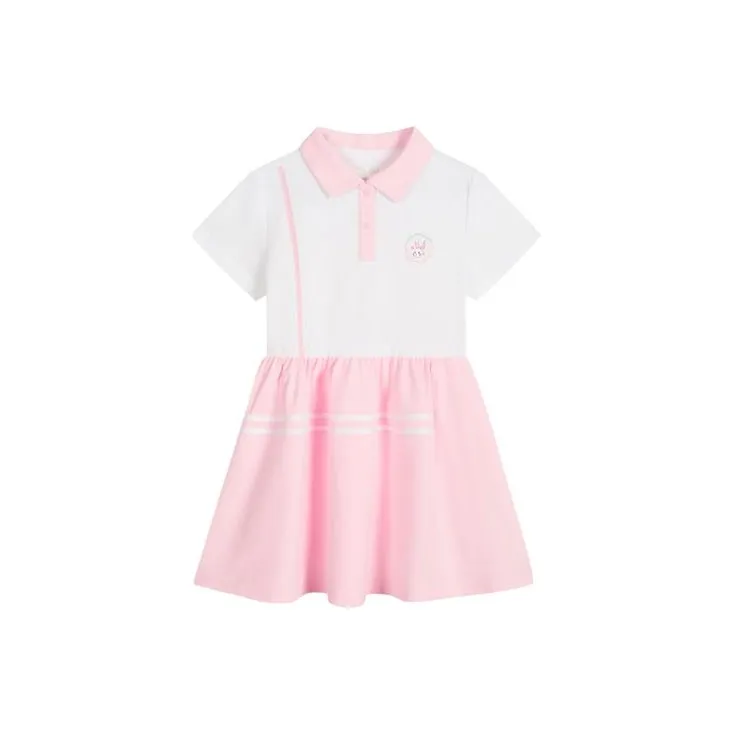 Antakids Детское платье Чисто белый Прозрачный Лотос Пудра Детский