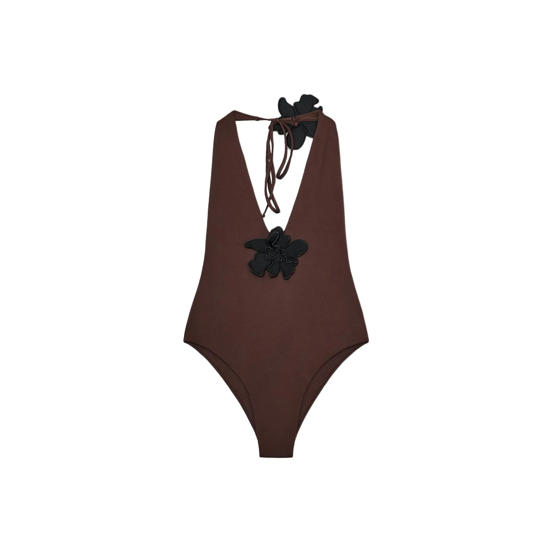 ZARA One piece Swimsuit Women's Chocolate