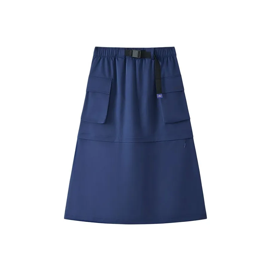 Skechers SS25 Повседневный Длинный Юбка Женские Средневековый синий