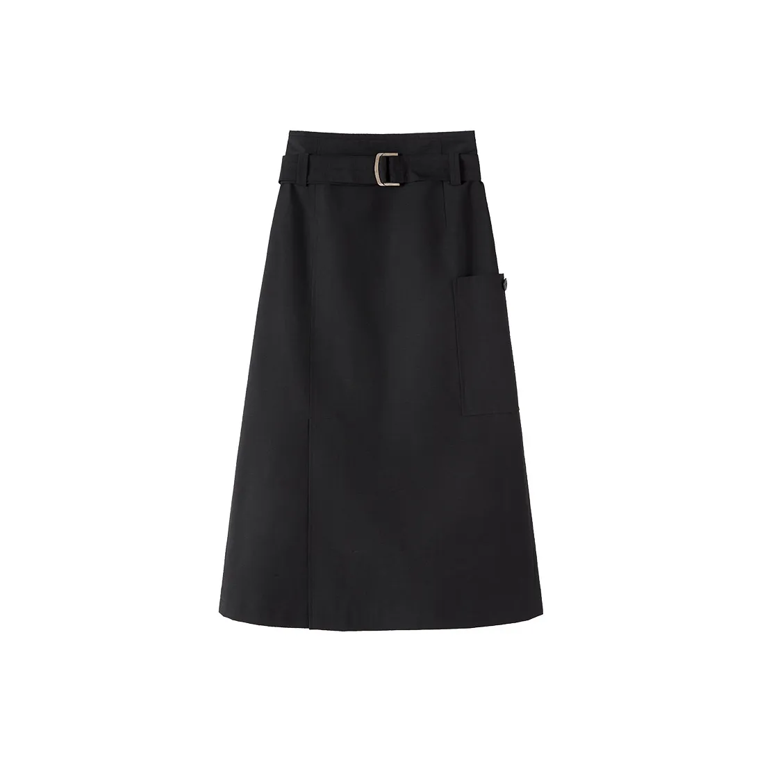 XIANGYING Повседневная длинная юбка женская черная