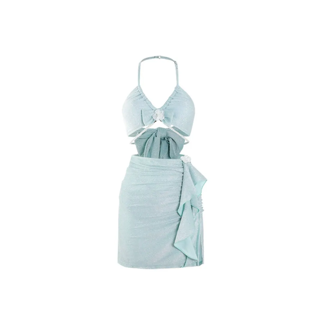 CHARM PICK Купальник Комплект Женский Озерный Синий