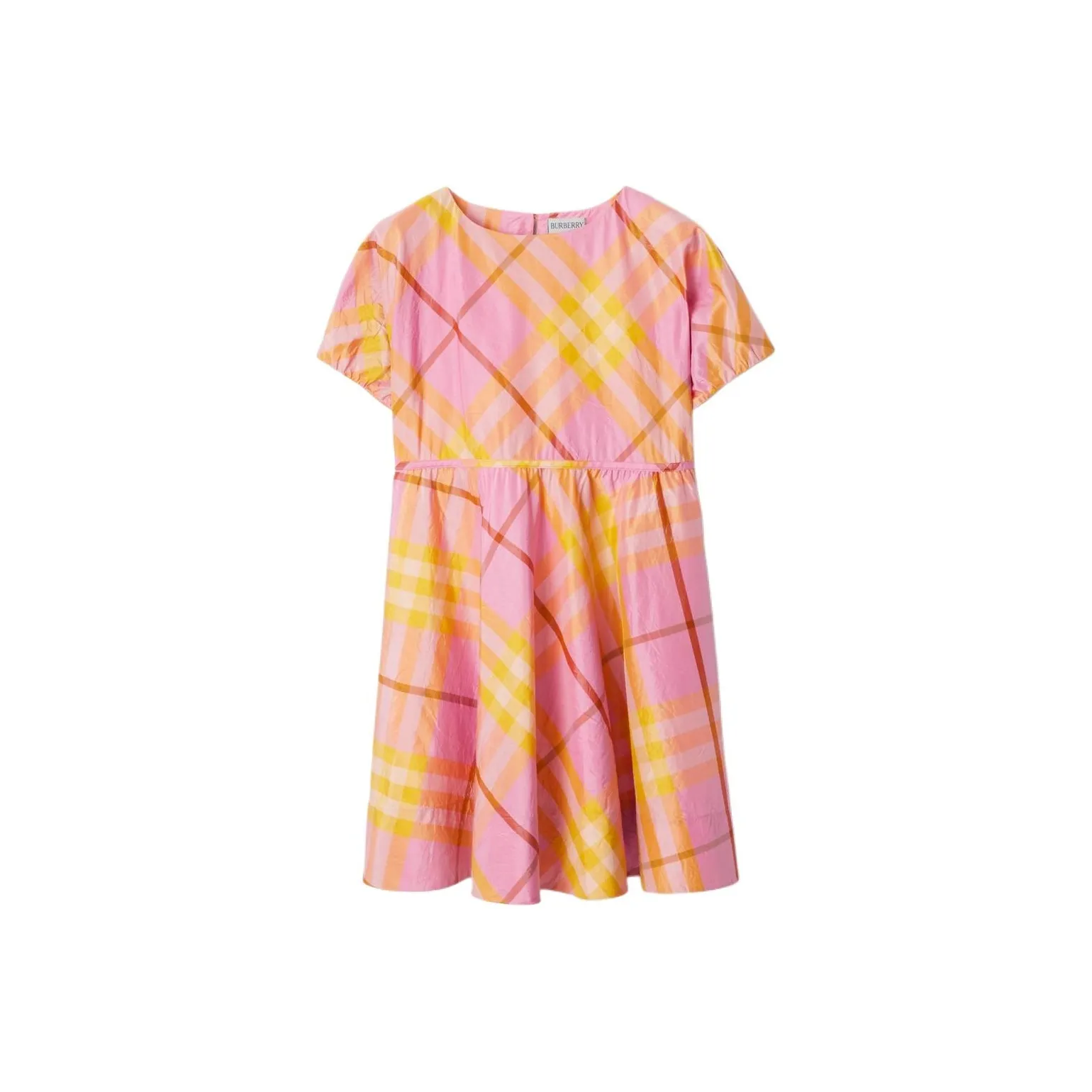 Burberry Короткий рукав Платье SS24 Гвоздика Розовый Детский