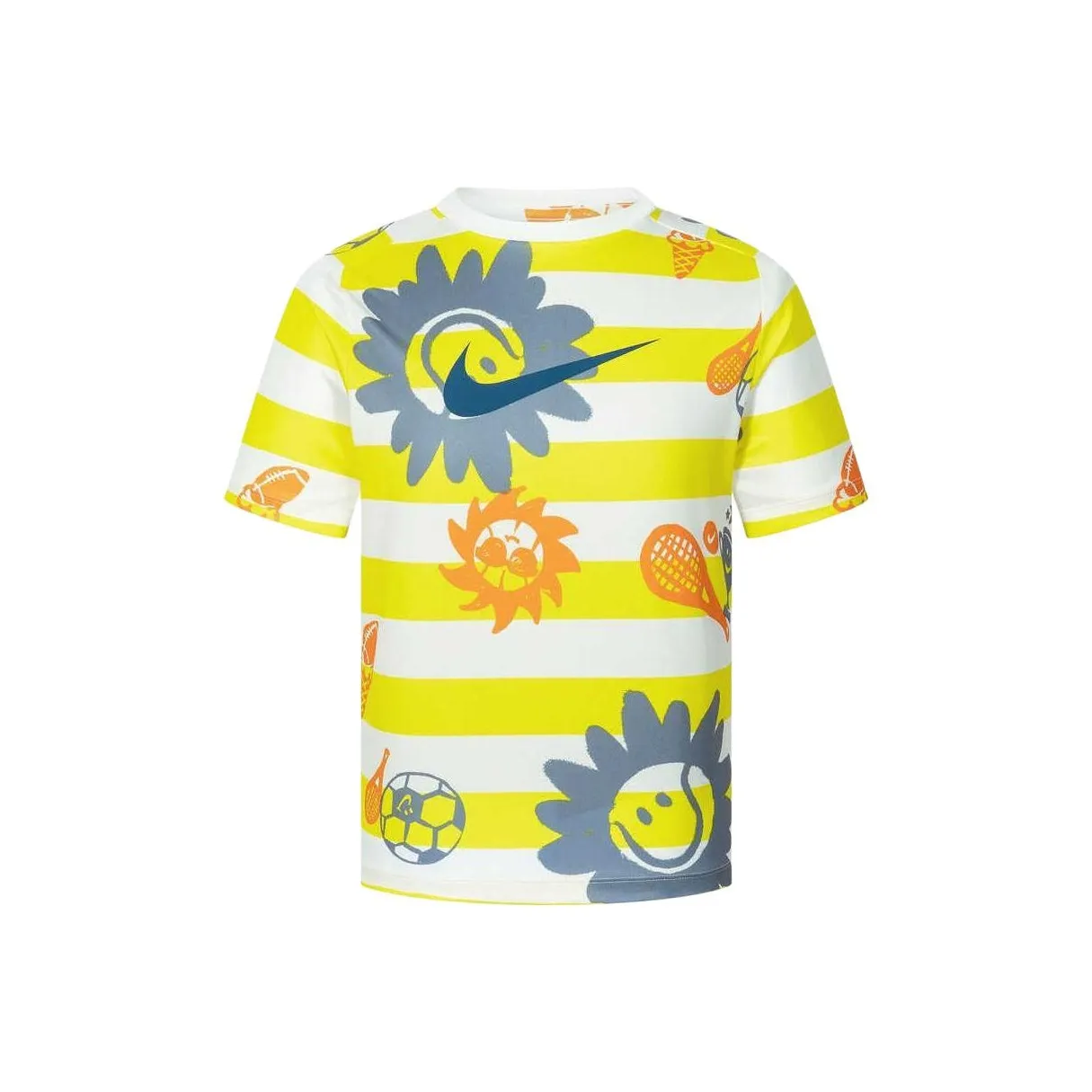 Nike T-рубашка Opet Желтая Парусная Белая для детей 3-7 лет