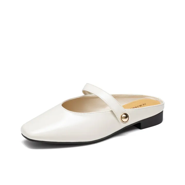 AOKANG Противоскользящие домашние тапочки для женщин цвет экрю