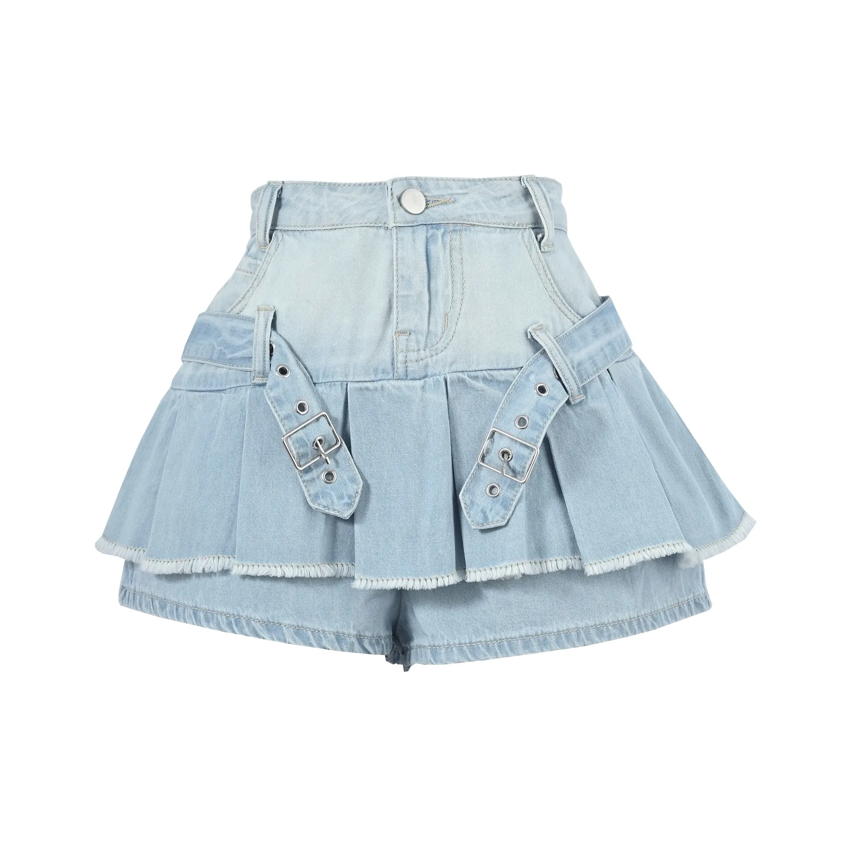 SNBL Повседневные короткие юбки женские синие