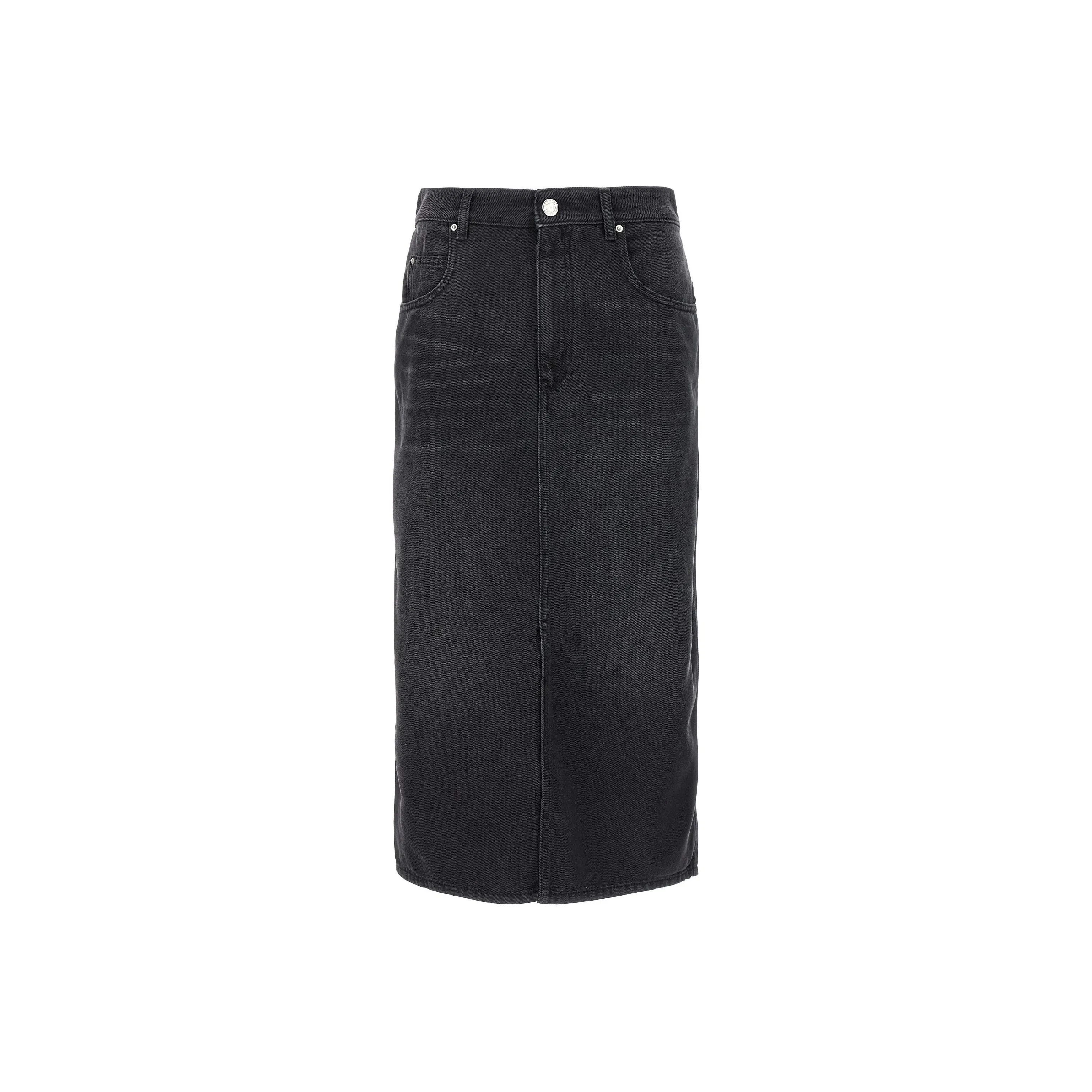 ISABEL MARANT High Waist Front Slit Skirt