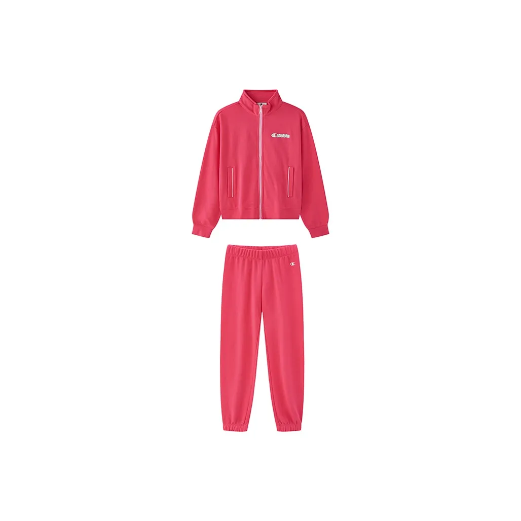 Champion Kids Повседневная Спортивная Одежда Розовый Красный Подростки