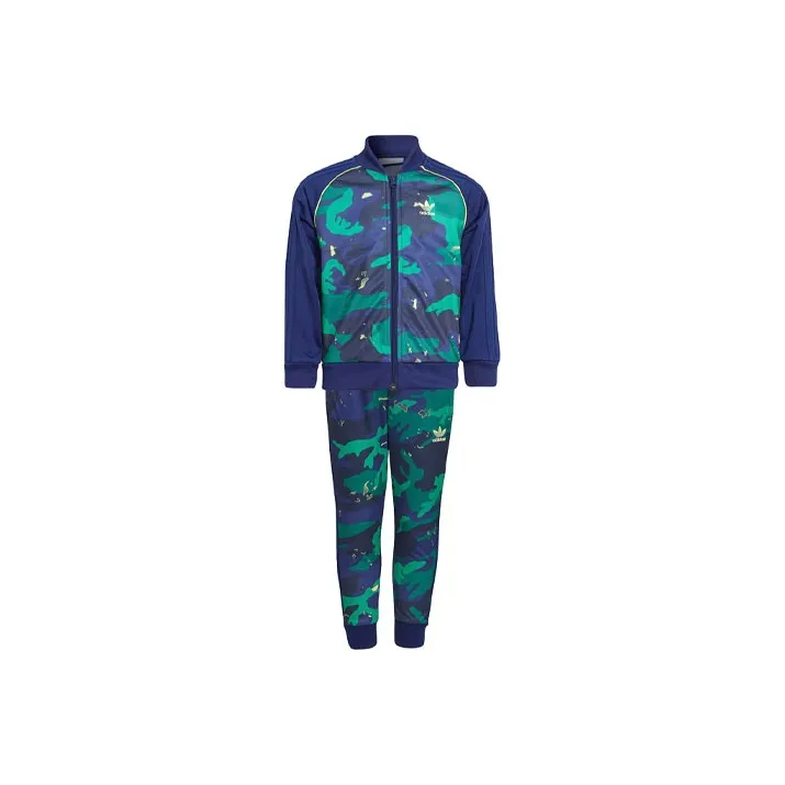 Adidas Originals Повседневная Спортивная Одежда Синий Зеленый Детский