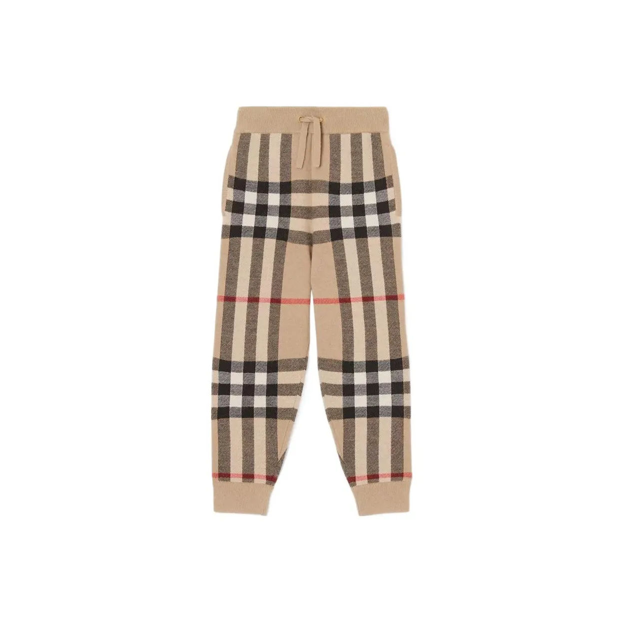 Детские Burberry FW22 Вязаные Спортивные Штаны Коричневые