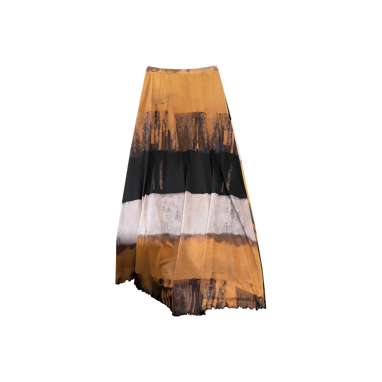 TOUCH Casual Long Skirt Women's Orange Brown