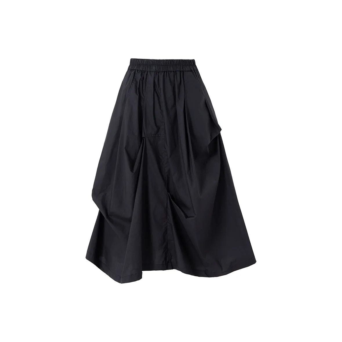 SOON FLOWER Casual Long Skirt Women's Black
