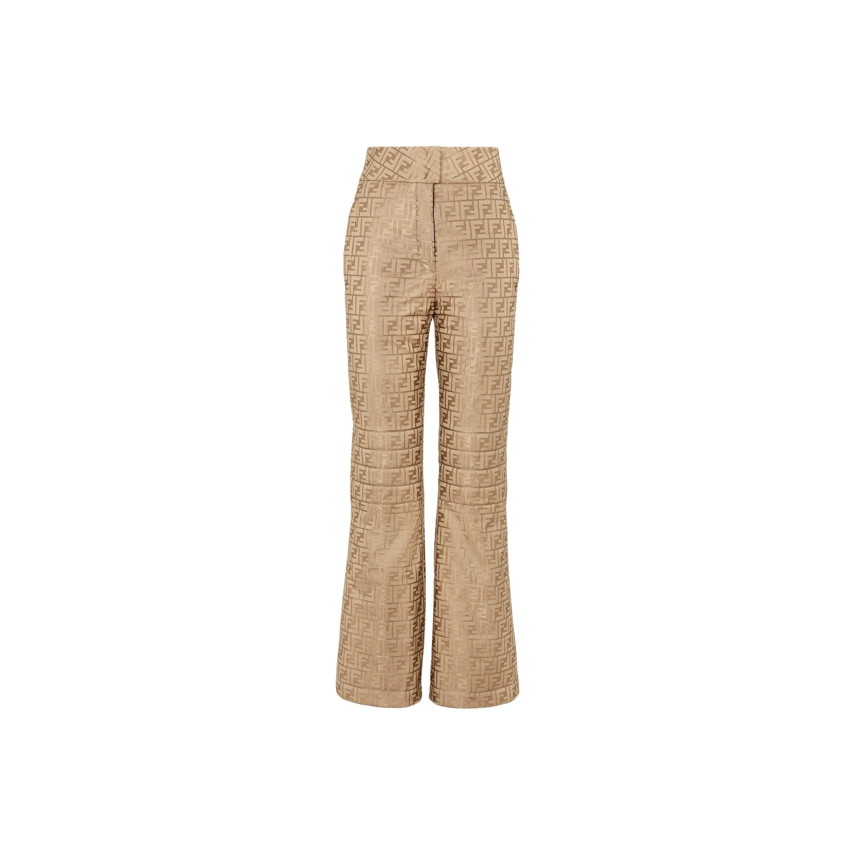 FENDI Monogrammed High Waisted Pants
