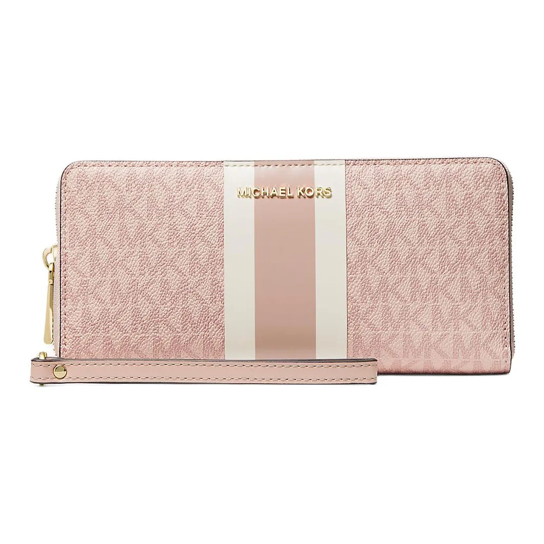 MICHAEL KORS Coated Canvas Wallet Women's Pink