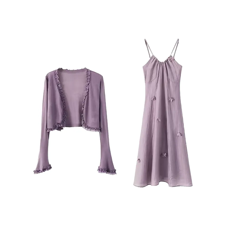 SYEEE WITH U Комплект с юбкой Женские Фиолетовый