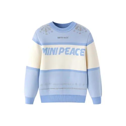 Mini Peace Синий Kids Свитеры