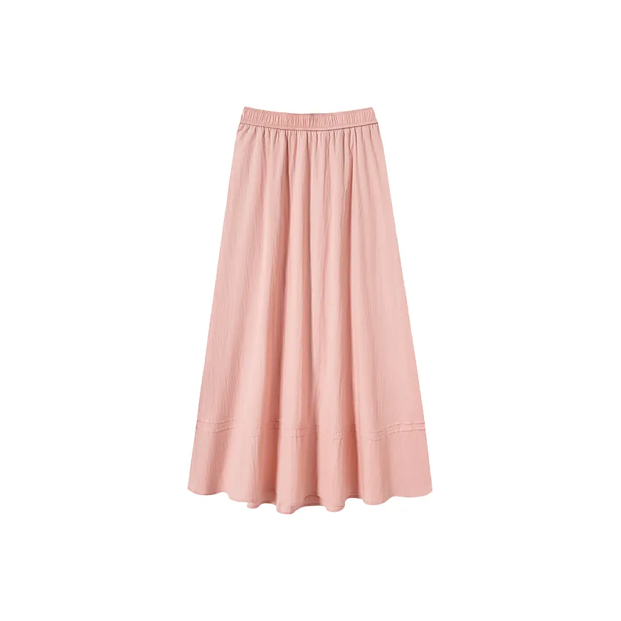 SHIRAN Повседневная длинная юбка женская розовая