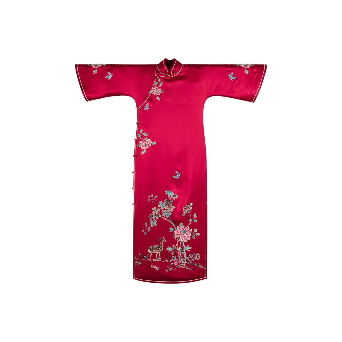 YICHENGFENGXU Чунсам Женский Красный