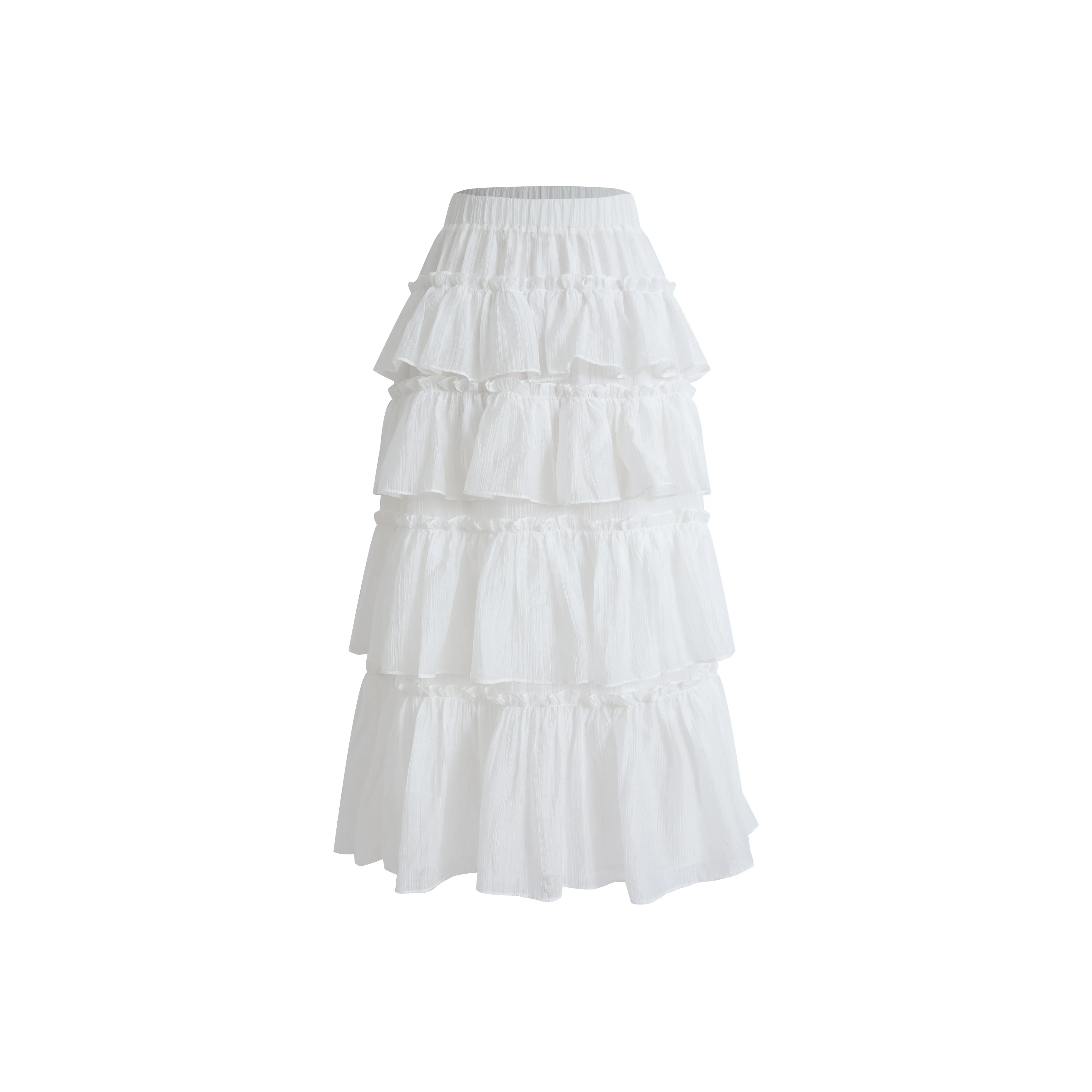 ELEVEN SLEEP Повседневный Длинный Юбка Женская Белая