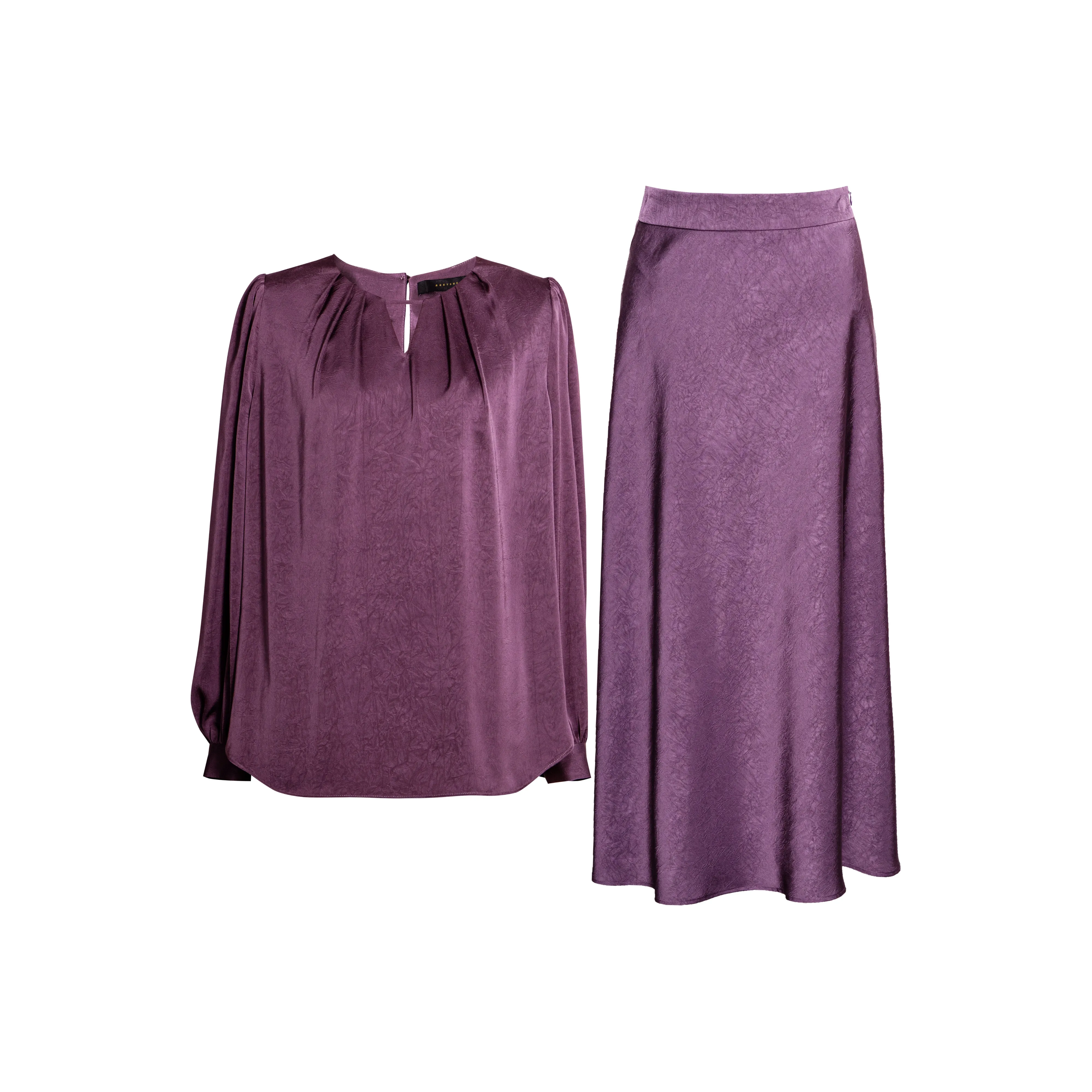 ROEYSHOUSE Комплект с юбкой Женские Темно-фиолетовый