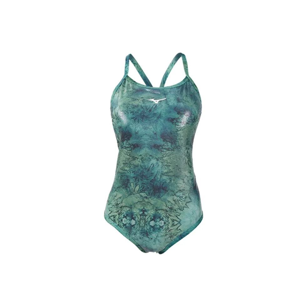 Mizuno One Piece Купальник Женский Зеленый