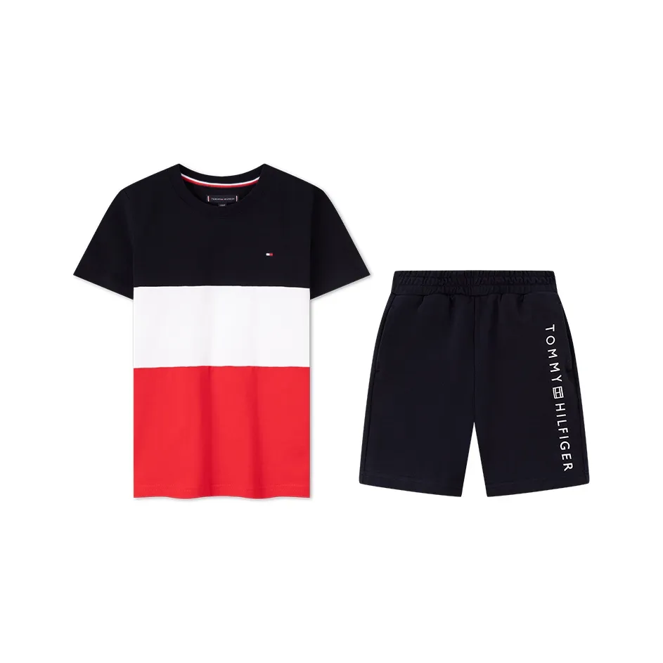 Tommy Hilfiger Повседневная Спортивная Одежда Красный Черный Белый и Темно-Синий для Детей