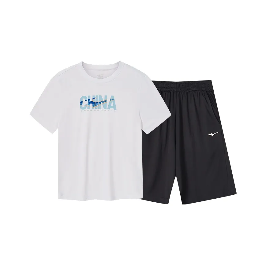 ERKE KIDS С принтом удобный повседневная спортивная одежда истинно белый детский