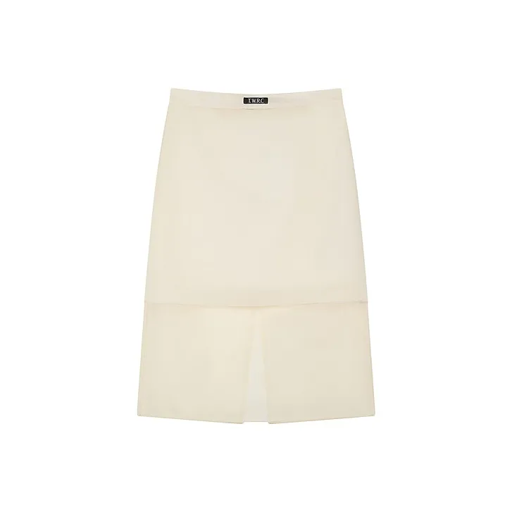 Teenie Weenie Повседневный Длинный Юбка Женские Цвет Слоновая кость