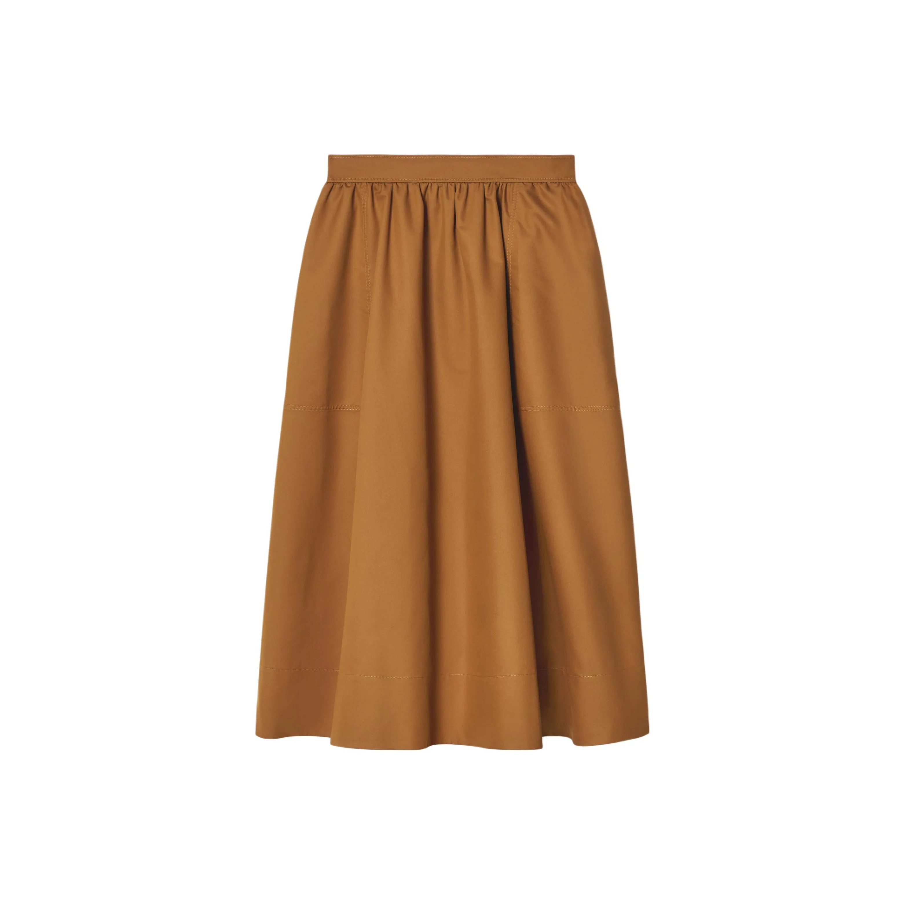 COS Повседневный Длинный Юбка Женские Коричневый