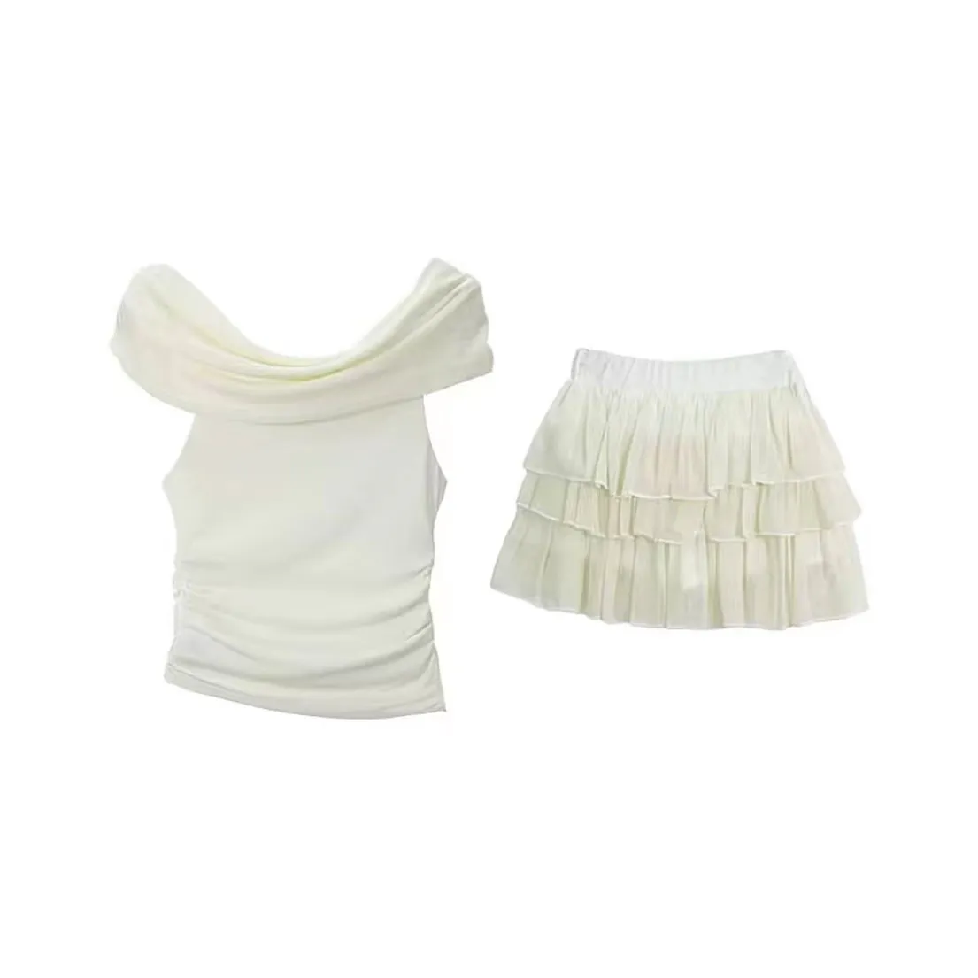 PUREIDOL Комплект с юбкой Женская Белая