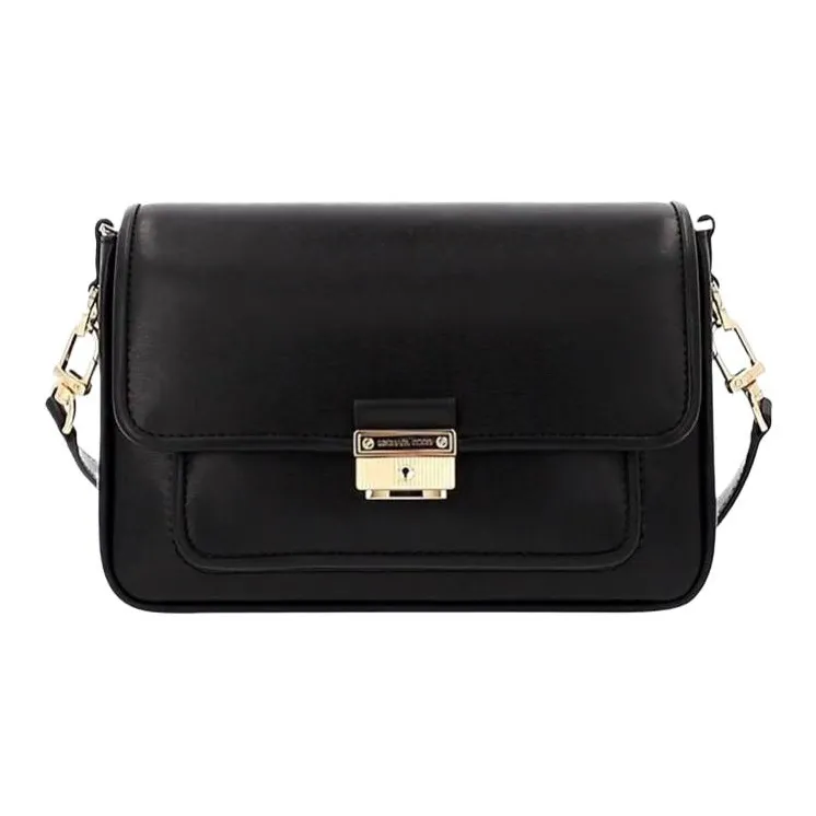 MICHAEL KORS Bradshaw Grain Leather Envelope Bag, Shoulder Bag, Crossbody Bag Regular Women's Black
