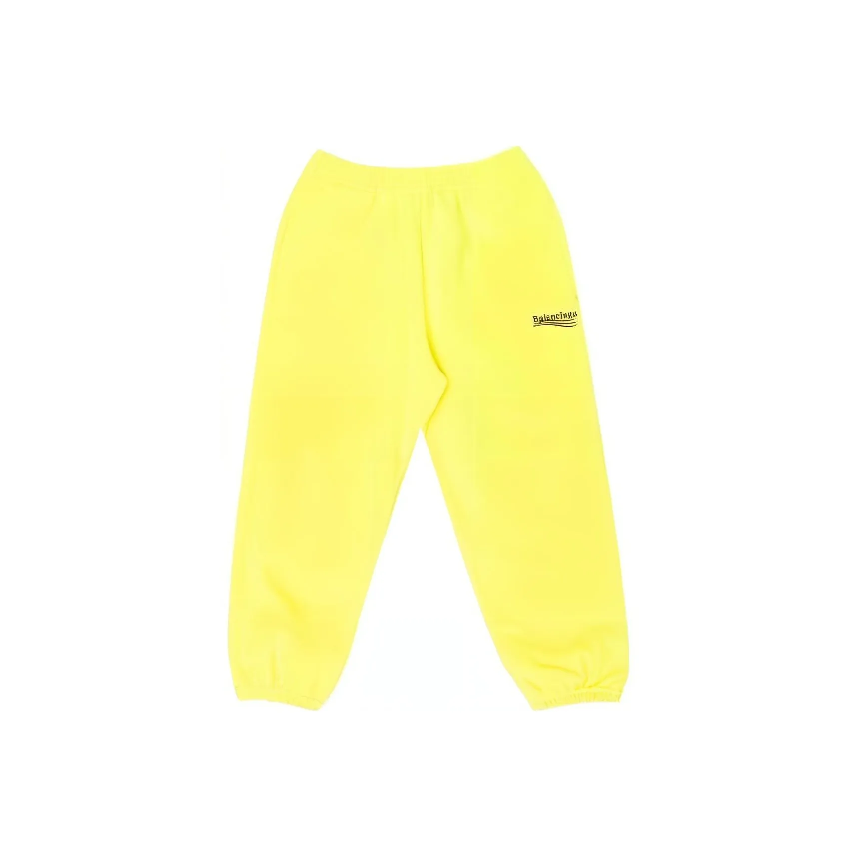 Детские Balenciaga Вязаные Спортивные Штаны SS23 Свободного Кроя Желтые