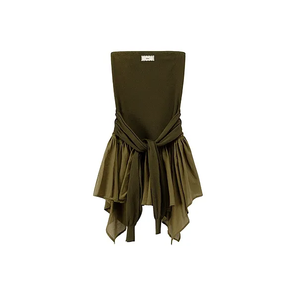 CHUU Горчичный зеленый Женские майки