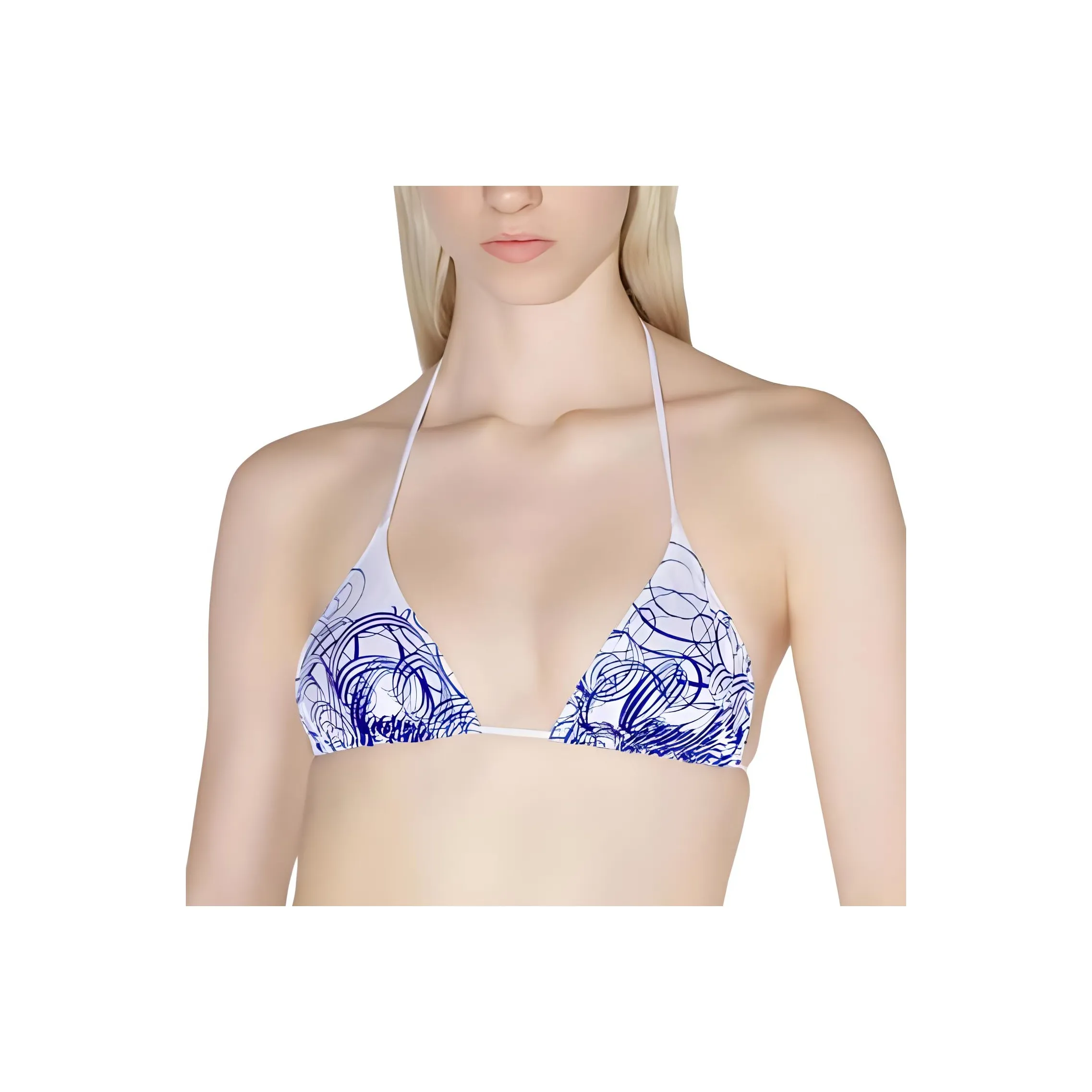 Jean Paul Gaultier Bikini Women's White Blue