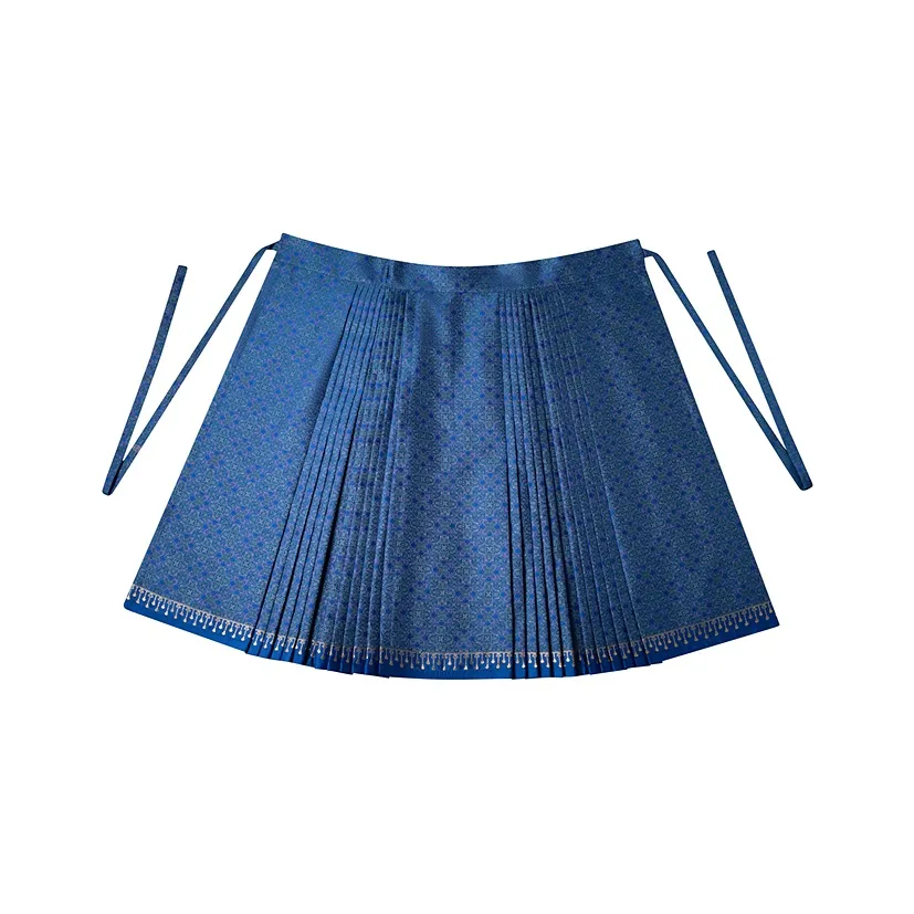 A LIFE ON THE LEFT Повседневный Длинный Юбка Женские Лазурный Синий