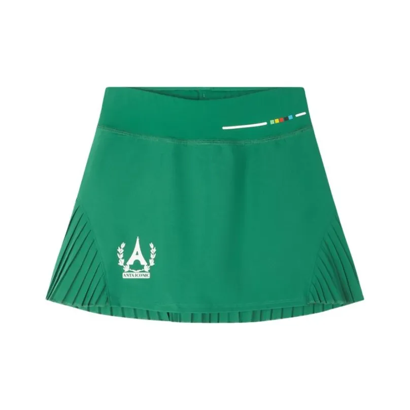 Antakids Однотонный Умеренный Юбка Подростки Темный Изумрудно-зеленый