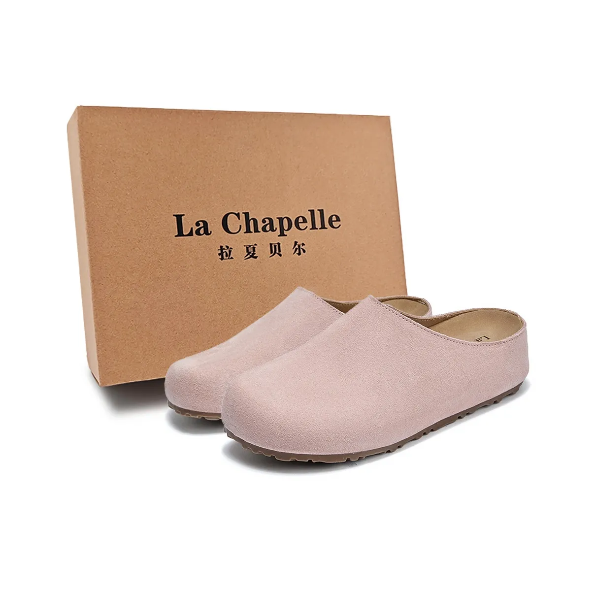 La Chapelle Пластиковая подошва Антибактериальный Противоскользящий Устойчивый к истиранию Домашние тапочки Женские Розовый