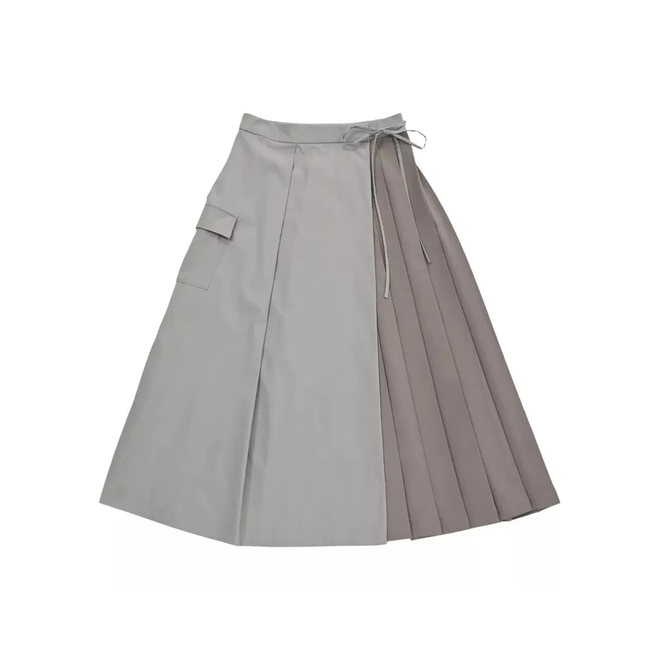 New Balance MET24 Wrap Юбка Повседневная Длинная Юбка Женская Серого цвета