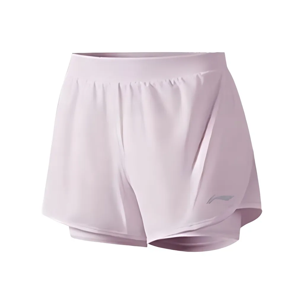 Спортивные шорты с подкладкой женские Lotus красный фиолетовый