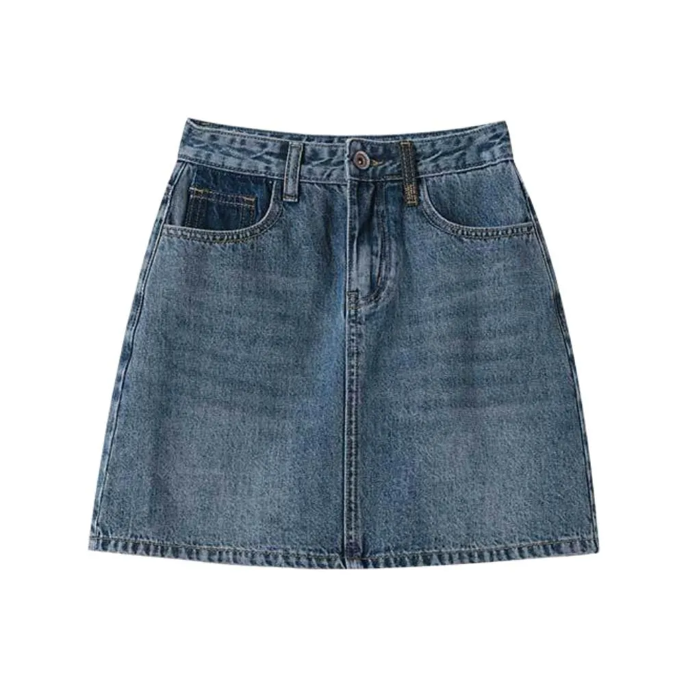 FAWENXIANGZI Джинсовые короткие юбки Женские