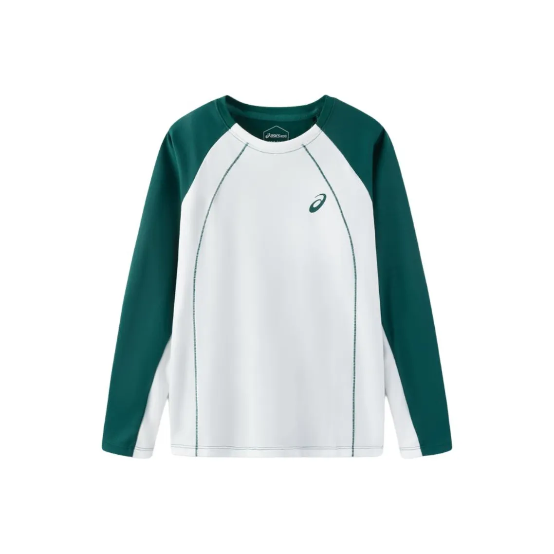 Asics T-Shirt Sports Performance Белый Зеленый Подростки