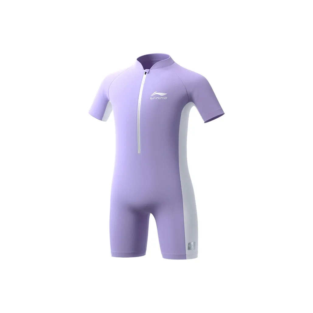 LINING YOUNG Детский купальник Фиолетовый Белый Подростки