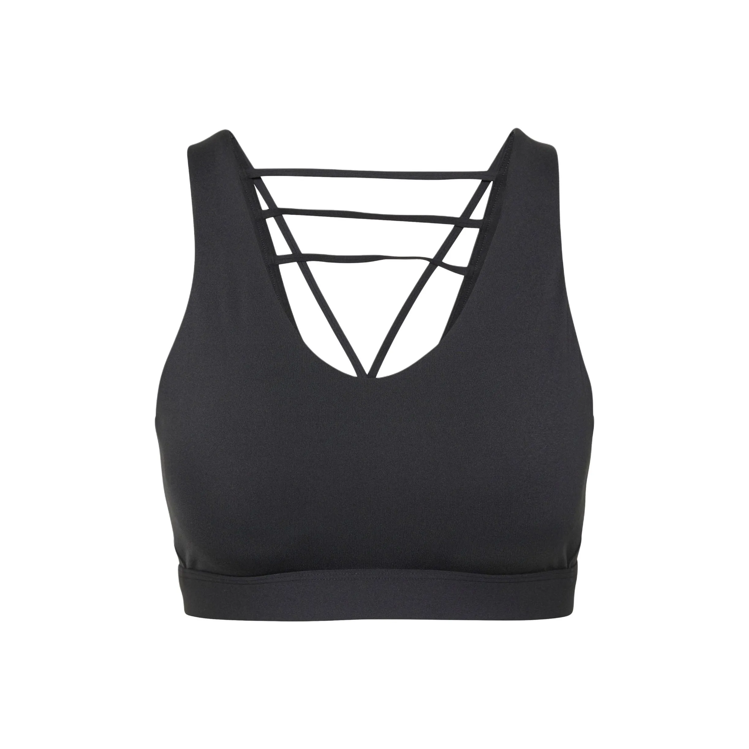 Adidas COREFLOW LUXE BRA Sports Underwear Women's Carbon Black