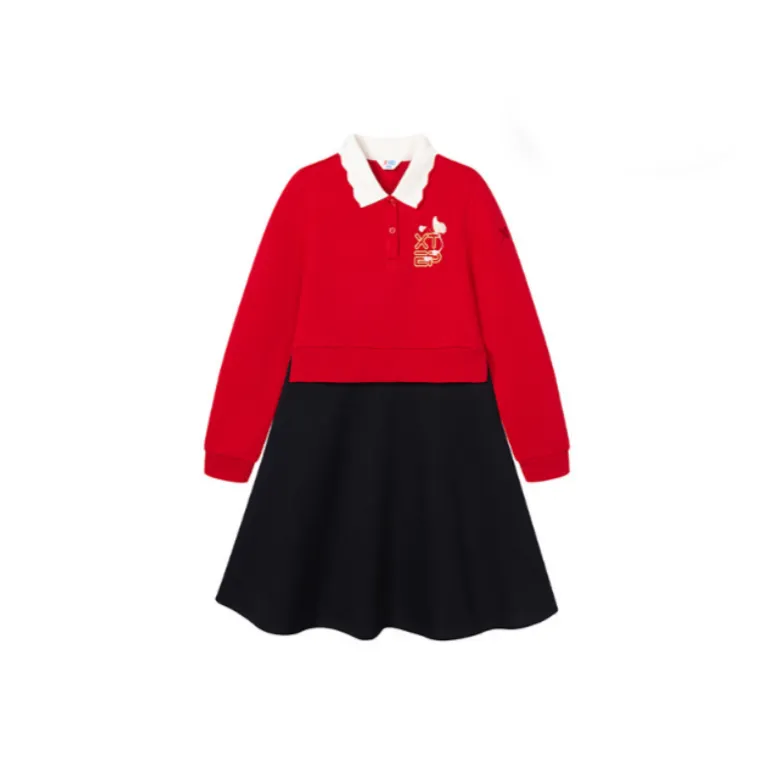 XTEP Платье JEWEL Red Pure Black Teenagers