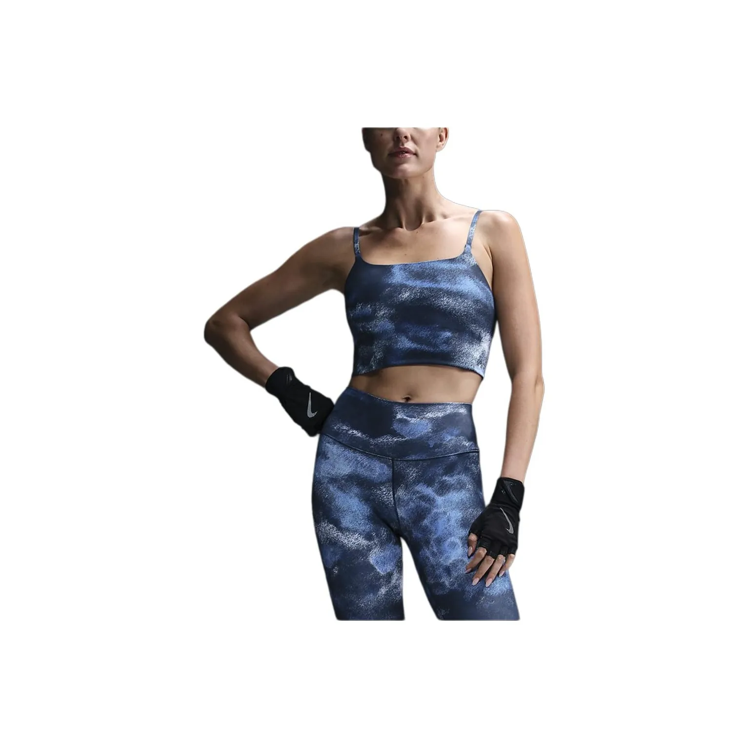 Nike One Convertible Women's Light Support Lightly Lined Longline Printed Sports Bra
