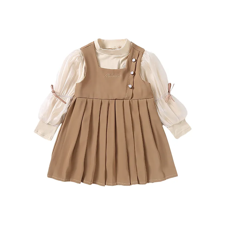 Детский комплект Disney с юбкой 3-7 лет бежевый