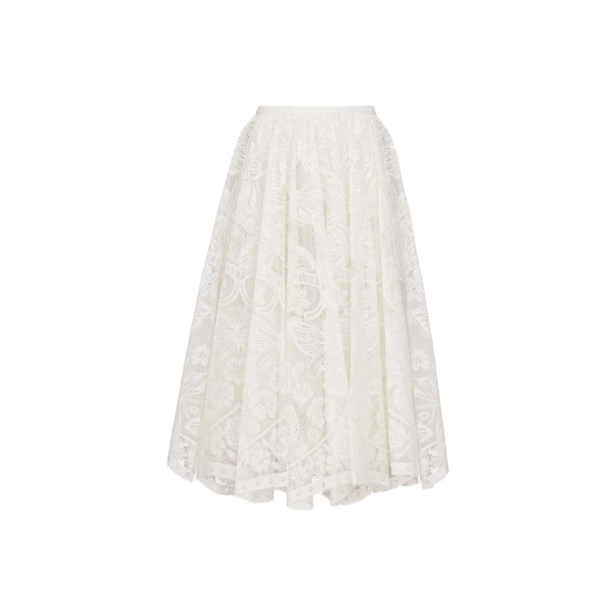 DIOR Casual Long Skirt Women's Ecru