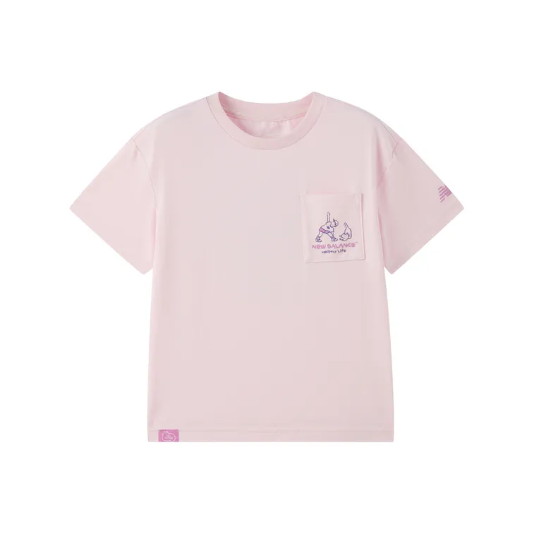 New Balance совместная футболка T Светло-фиолетовый для детей 3-7 лет