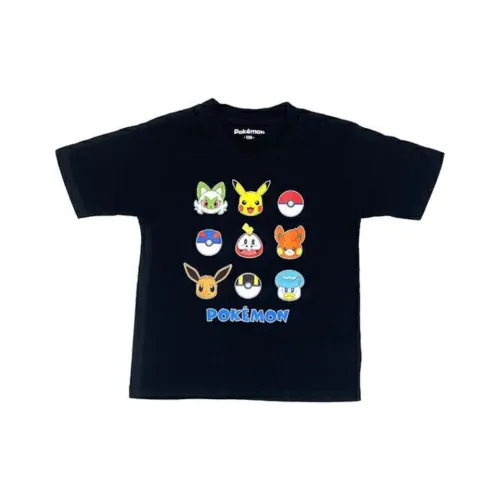 POKEMON Черная Kids T-рубашка