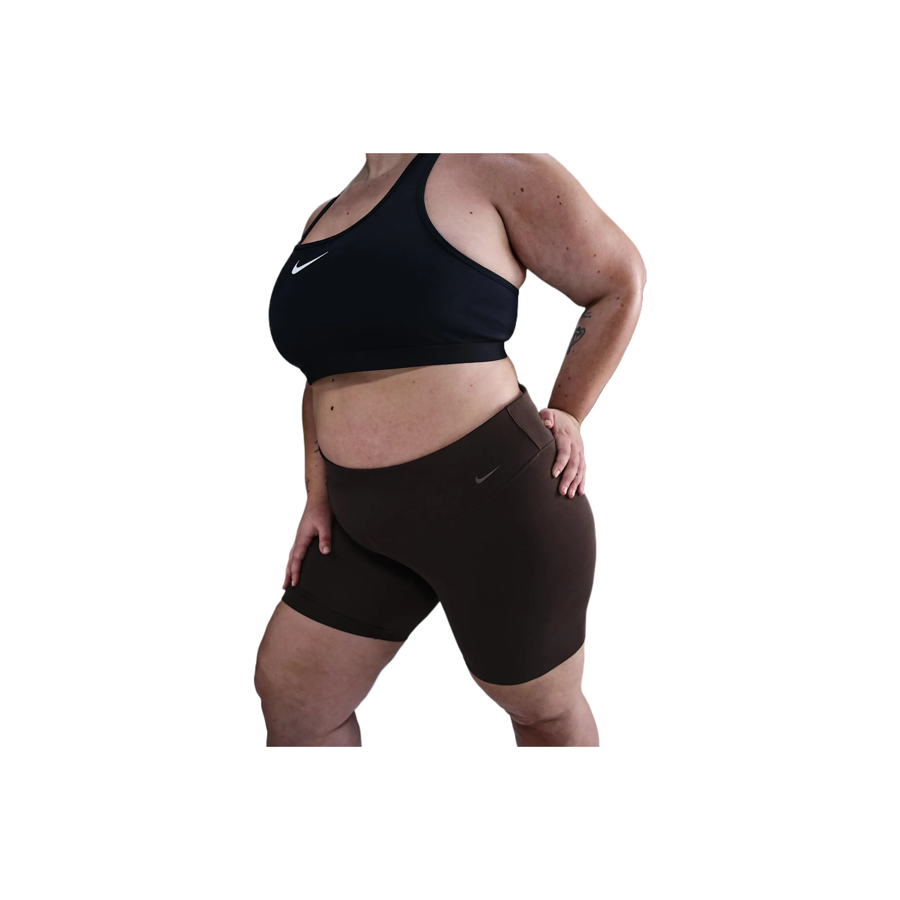 Nike Zenvy Women
s Gentle Support High Waisted 8
 Biker Shorts Plus Size