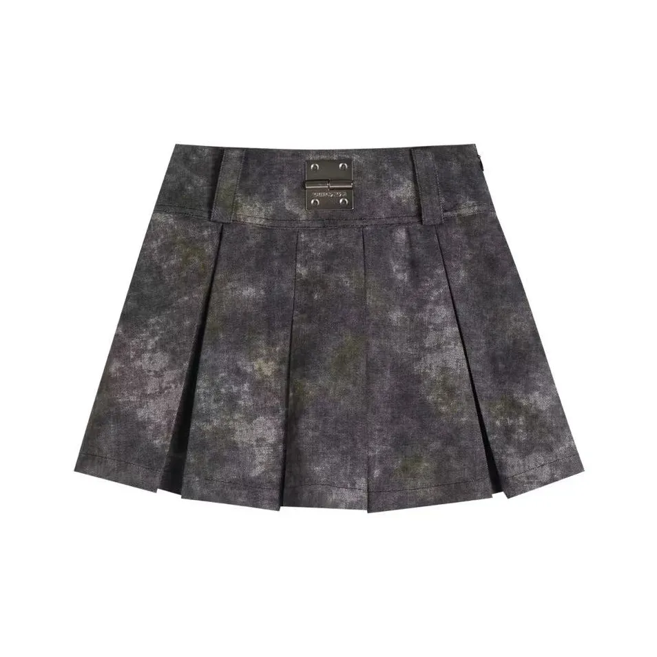 YJ1NGZYZJ Denim Short Skirts Women's Gray